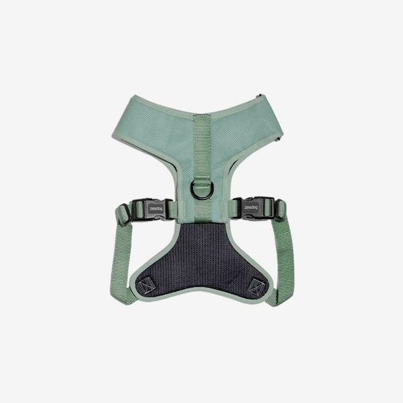 Zeedog Adjustable Mesh Harness in Sage Green - Picture 3 of 4